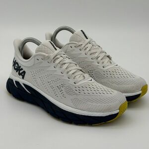 Hoka One One Clifton 7 Women Running Shoes 7.5 Blanc De Blanc Blue 1110509 BDBBI